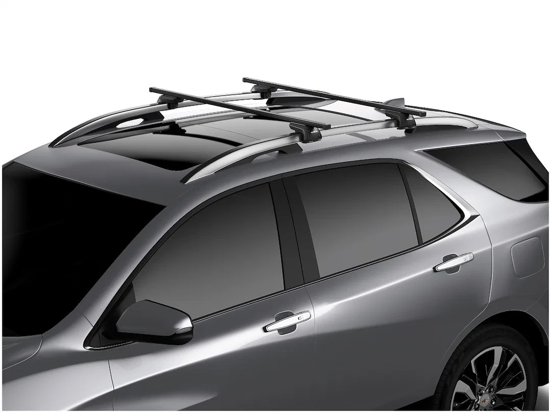 157870 – SPORT RACK Roof Rack, Direct Fit 150 Pound Load Capacity Factory Rack Mount Anodized Black Aluminum With Two...